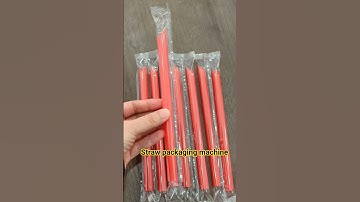 Straw packaging machine, plastic straw single packing machine