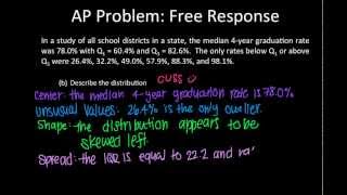 Statistics | 2.11 AP Problem: Free Response (Part 3)