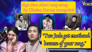 Bhutanese sad song sem shew may sing by Karma Wangchuk | Contestant of Glam and Voice |