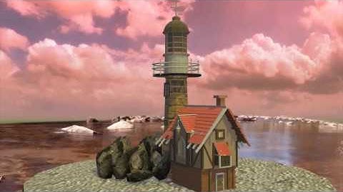 light house 3d modelling in autodesk maya