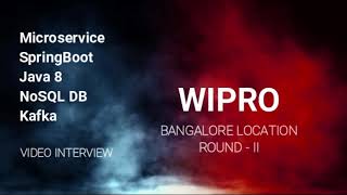 Famous SELECTED | WIPRO | Java microservice spring boot real time interview | Teams interview | Round-II Wealth
