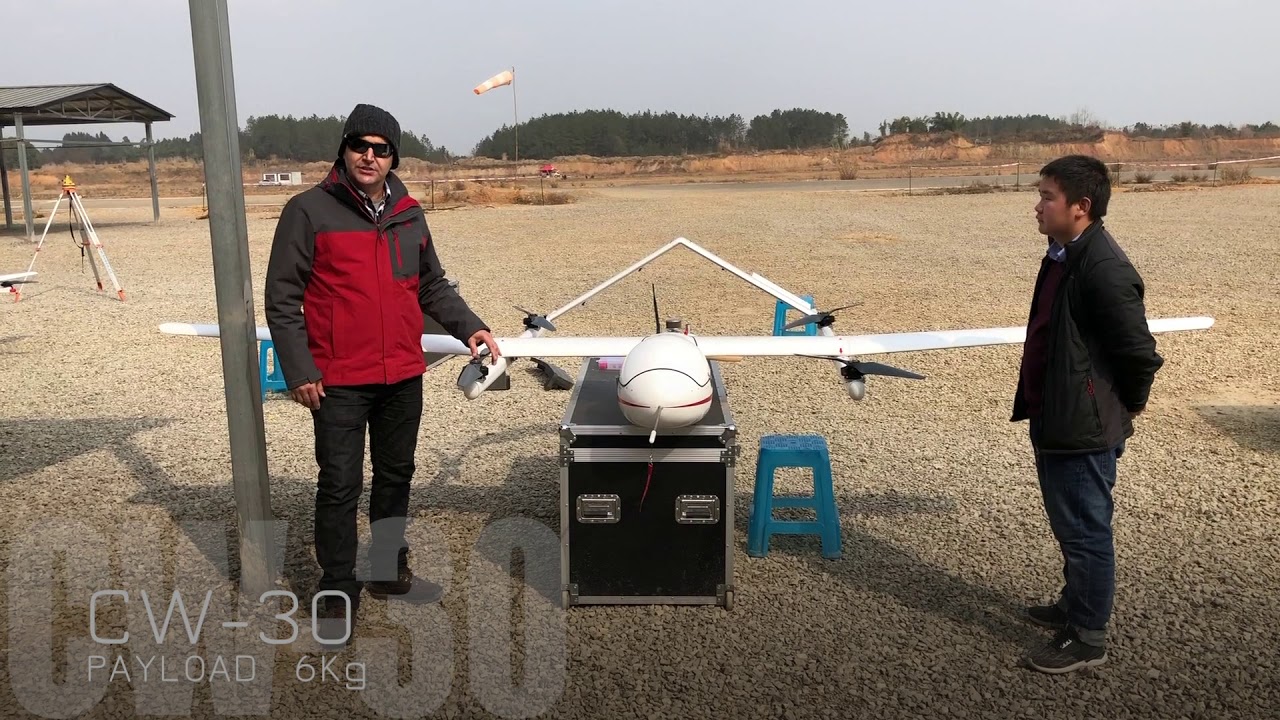 Flight programming training in Beichuan - China with VTOL aircraft CW-30