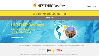 Ryan Brush - A walk through SQL on FHIR | DevDays 2024