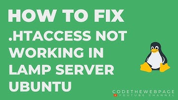 How To Fix  .htaccess File Not Working In LAMP Server Ubuntu