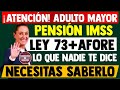 🔴🚨Última hora!! Pensión IMSS Ley 73 + AFORE: Lo que NADIE te dice y necesitas saber en 2025 💥📢
