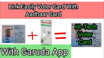 #Link Aadhaar Card To Voter Card With Garuda App Easily# BCD Success Guide#