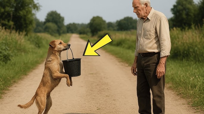 The Dog Begged the Old Man for Help With a Black Bucket – One Year Later,  the Unthinkable Happened
