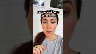 How to spot fake job postings #jobsearch