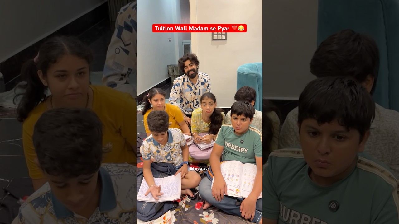 Tuition Wali Madam se Pyar ❤️😂 #shorts #ytshorts #teratrigun #tuitionwali #comedy #funny