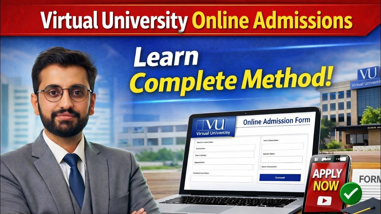 How to Apply in Virtual University Online | Full Admission Process