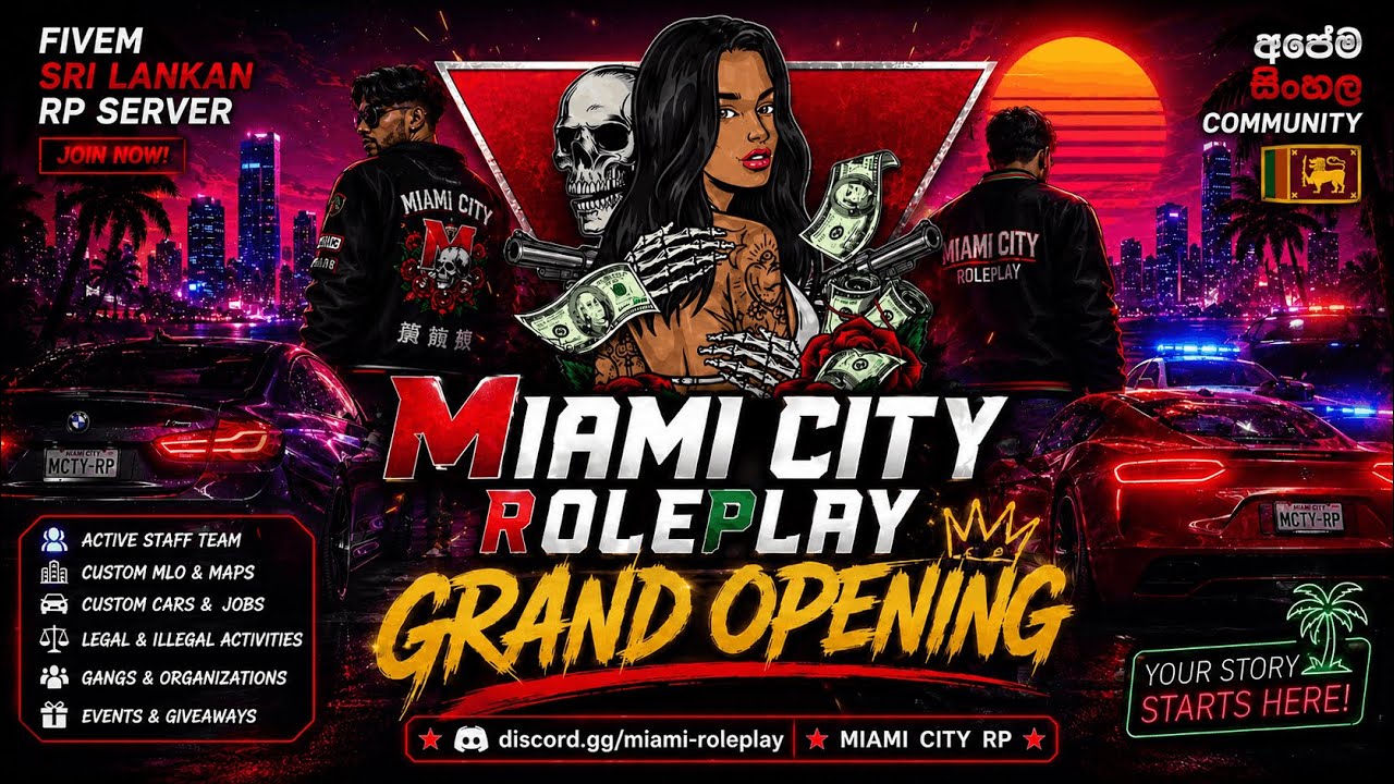🔴 Miami City Roleplay - Server Launching & Community Meeting 🎉 - YouTube