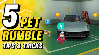 TOP 5 PET RUMBLE MODE TIPS AND TRICKS FOR FREE FIRE | WIN EVERY PET RUMBLE ROOM - GARENA FREE FIRE