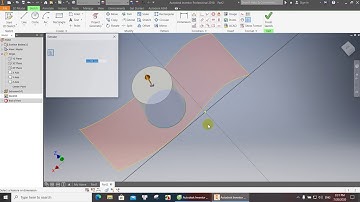 Hướng dẫn lệnh ruled surface, Trim, Extend trong surface Inventor
