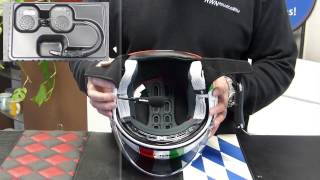 Caberg Rivera V2 + Helm Just Speak Freisprechanlage Jet Deutsch Test -  Piaggio-Vespa.de - YouTube