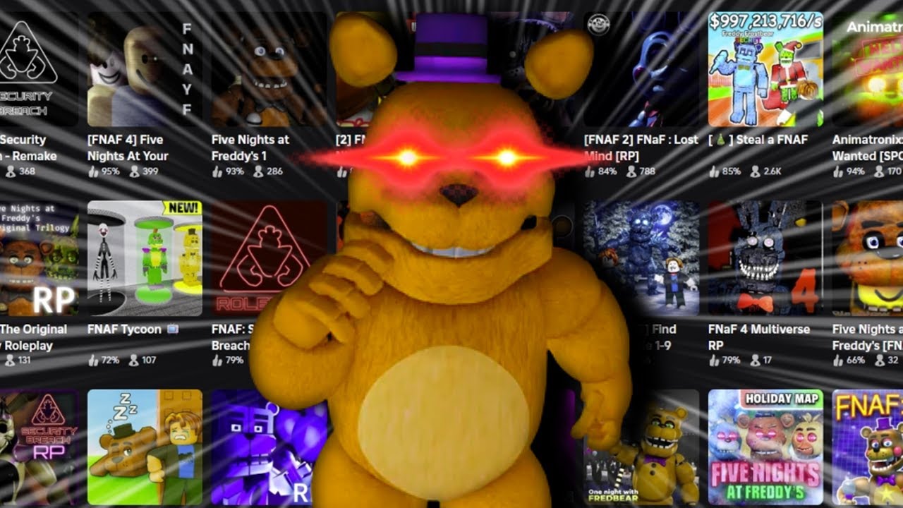 Я сыграл в 10 случайных игр Roblox по мотивам FNAF.