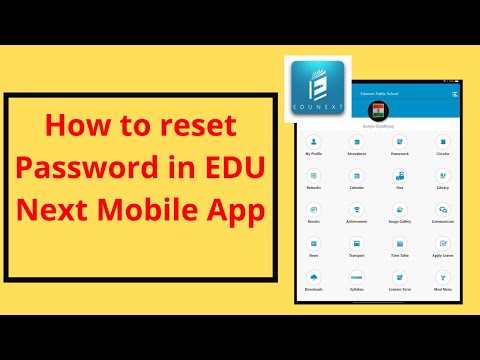 How to reset password in EDU Next || Mobile app|| ERP Login Password Reset || Hindi