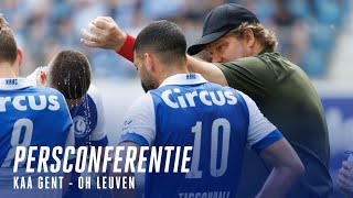 🎙 Persconferentie na KAA Gent - OH Leuven