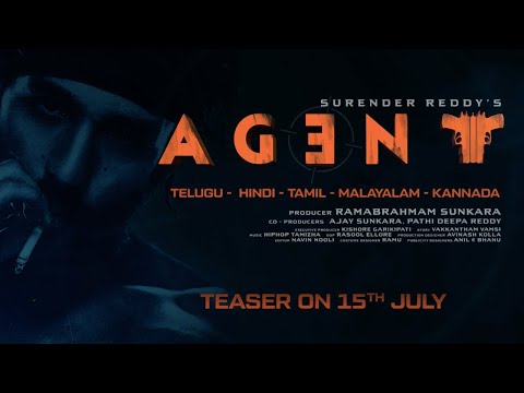 AGENT Teaser on 15th July | Akhil Akkineni, Mammootty | Surender Reddy | Hiphop Tamizha