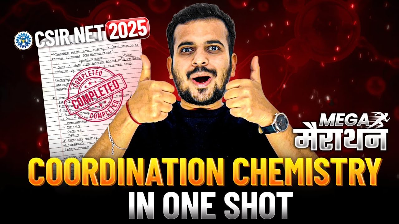 Dont Miss This - Coordination compounds in one shot for csir net 2025
