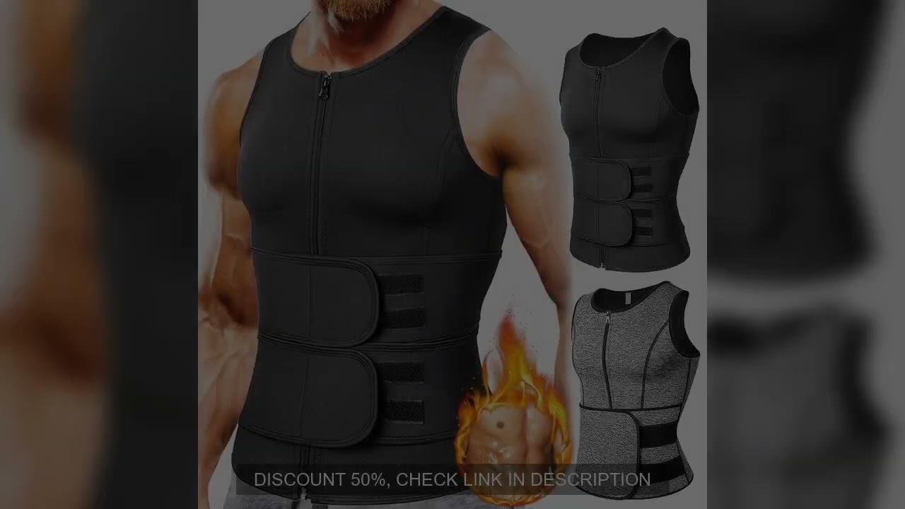 Men Body Shaper Waist Trainer Vest Slimming Shirt Sauna Sweat Vest Compression Undershirt Shapewear