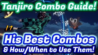 Tanjiro Combo Guide! How to Do Combos and Resets! Demon Slayer Hinokami Chronicles Tanjiro Gameplay