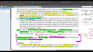 Video 3 ISA 705,706 and 570 Mix Questions  At 18 and Sp 13