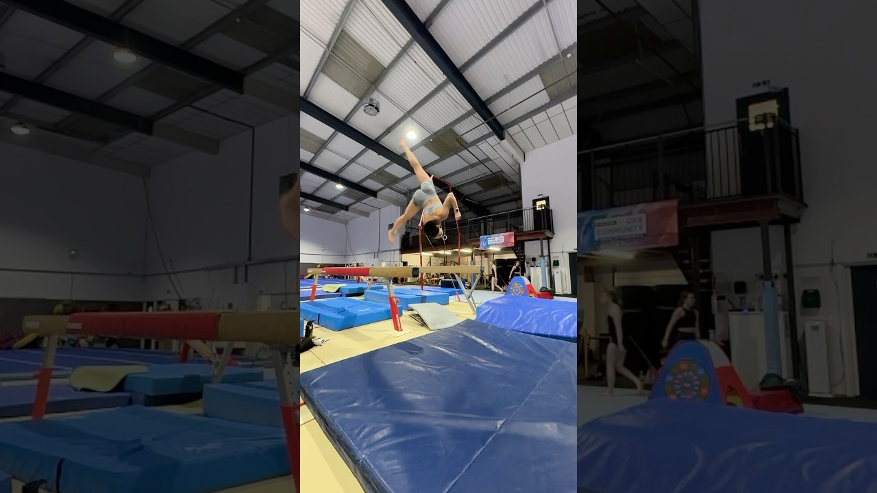 Free cartwheel dismount 🤸 