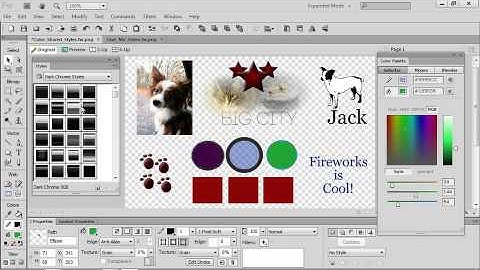 Adobe CS6 Design Web Workflow 2012 Integrating with Fireworks 07  Using Colors, Textures, Alpha Supp