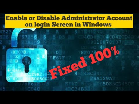 Enable or Disable Administrator Account on login Screen in Windows 10 11