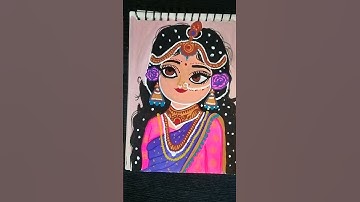 Shree Radha Rani painting 🥰❤️#art #radha #shorts #youtubeshorts #ytshorts #viral #viralshorts