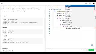 Leetcode 1249 - Facebook Interview Question