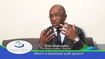AGSA Part 3   What is a disclaimer audit opinion?