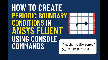 Periodic Boundary Conditions in Ansys Fluent Using Console Commands