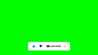 New 2021 Green Screen Subscribe,Like , Notification Button Effect..