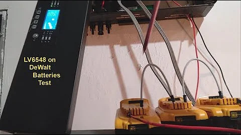 MPP Solar LV6548 Solar Inverter Running on DeWalt Batteries