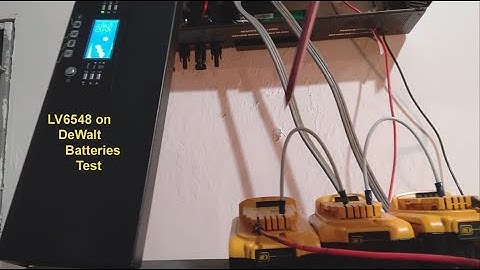 MPP Solar LV6548 Solar Inverter Running on DeWalt Batteries