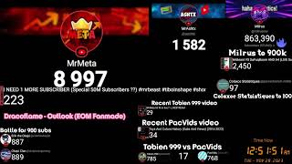 MrMeta hits 9,000 subscribers - Timelapse