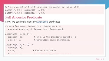 Writing a descendant Predicate in Swi-Prolog