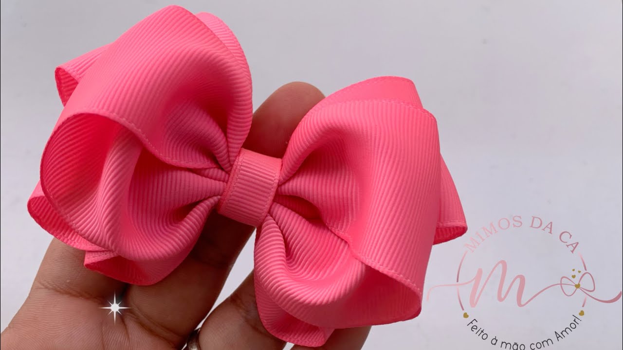 LAÇO JORDANA🎀DIY-PAP-RIBBON BOW HAIR