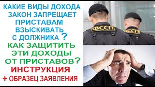 Законом запрещено взыскание с должника этих видов дохода. Как защитить их от приставов? Инструкция