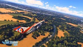 F-4 Phantom Low Level Flight in MSFS 2024 | High Speed Terrain Flying