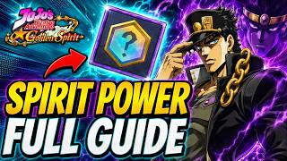 NEW Spirit Power System EXPLAINED : JoJo's Bizarre Adventure Golden Spirit