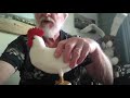 Making a needle felted wool sculpture of a Chicken