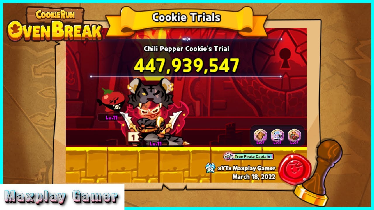 [Cookie Trials] Chili Pepper Cookie 447.9M l Cookie run: Ovenbreak