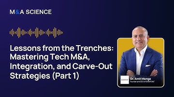 Lessons from the Trenches: Mastering Tech M&A and Carve-Out Strategies Part 1 with Amit Monga