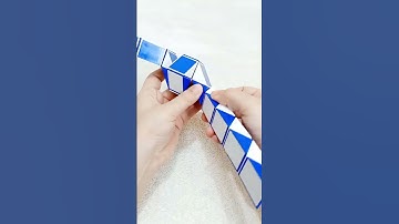 Snake Cube Rocket 🚀 pattern #snakecube #rocket #pattern #ytshorts @rubikscubeidea