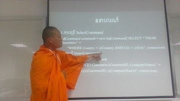 2-Advanced C#: Chapter 5 DataAdapter, DataSet and DataTable; Group E; Presentation by Mr. Mom Sak