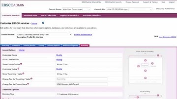 Branding EBSCO Interfaces with EBSCOadmin