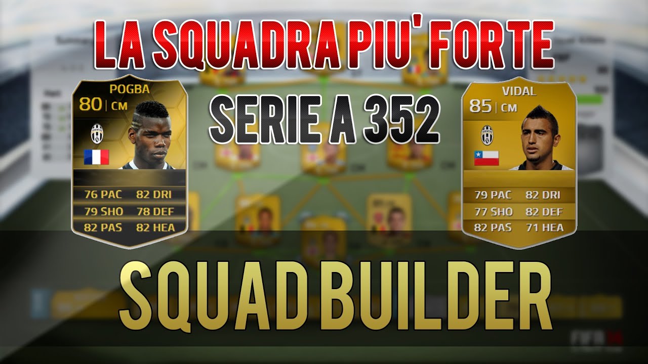 FIFA 14 La squadra più forte della Serie A Modulo 352 Squad Builder Ultimate Team ITA