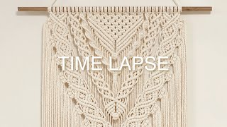 TIME LAPSE | macrame layered wall hanging